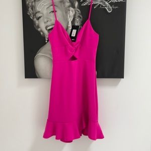 Fashionova hot pink mini dress size xs NWT